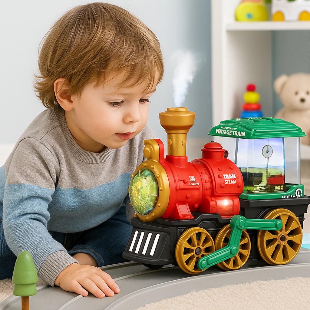 Spielzeug Zug mit Seifenblasen Funktion