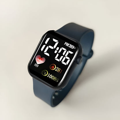 Sport Digital Uhr Damen Herren Wasserdicht LED Armbanduhr Silikon