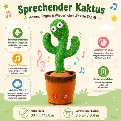 Sprechender Kaktus Für Kinderzimmer Spielzeug Stimmenimitation
