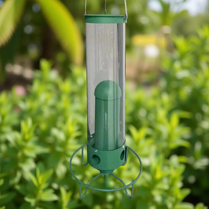 Vogelfutterhaus Eichhörnchen sicher Futterspender Vogelzuführung