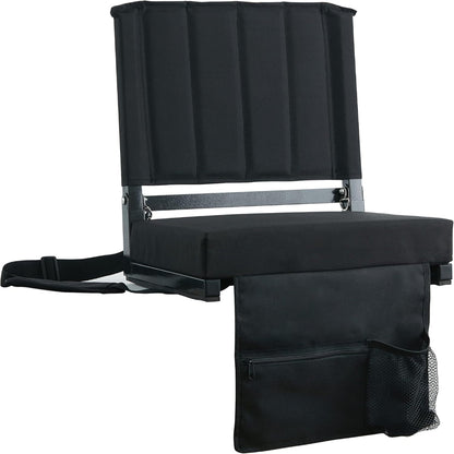 Asiento de estadio Silla plegable Acolchada Portátil Respaldo