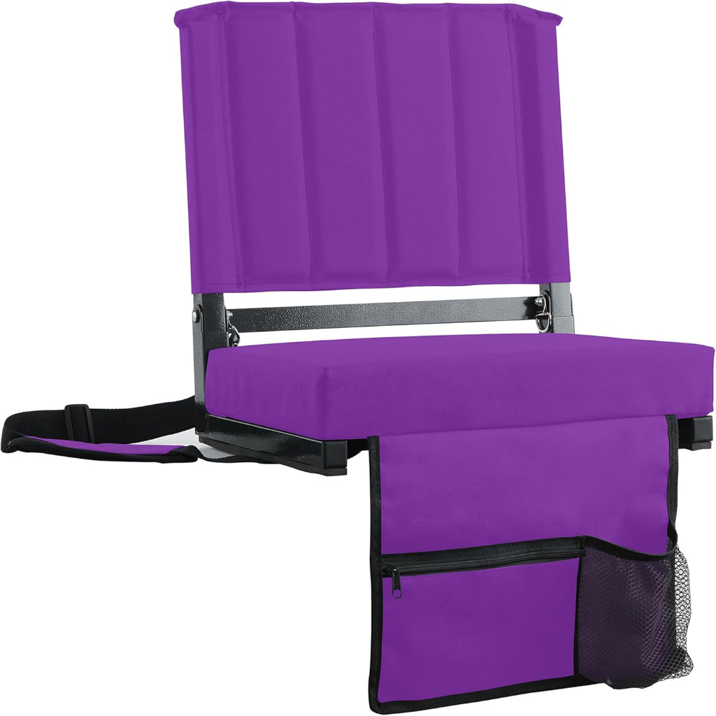 Asiento de estadio Silla plegable Acolchada Portátil Respaldo
