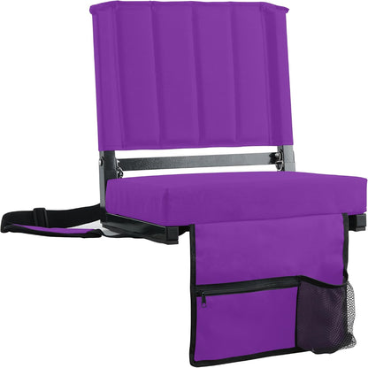 Asiento de estadio Silla plegable Acolchada Portátil Respaldo