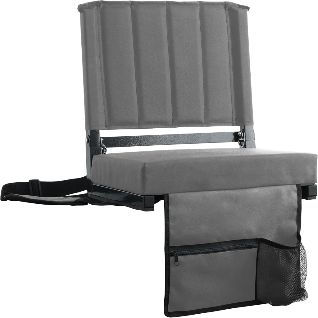 Asiento de estadio Silla plegable Acolchada Portátil Respaldo
