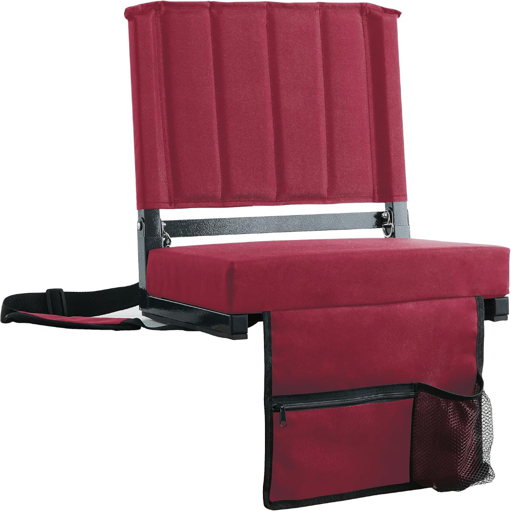 Asiento de estadio Silla plegable Acolchada Portátil Respaldo