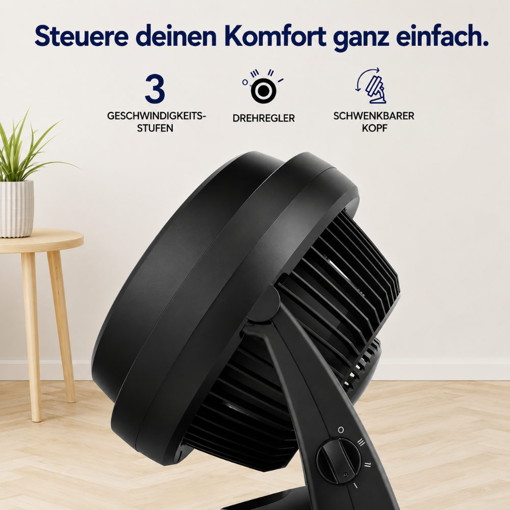 Ventilateur sur pied refroidissant circulateur d'air réglable