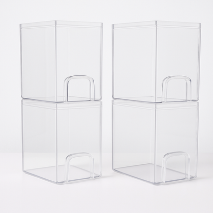 Stackable Acrylic Storage Drawers Organizer Box Set