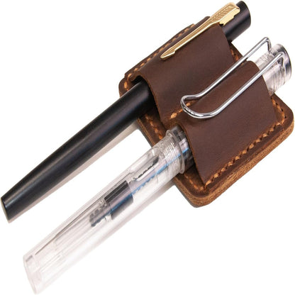 Stiftehalter Leder Doppel Schlaufe Notizbuch