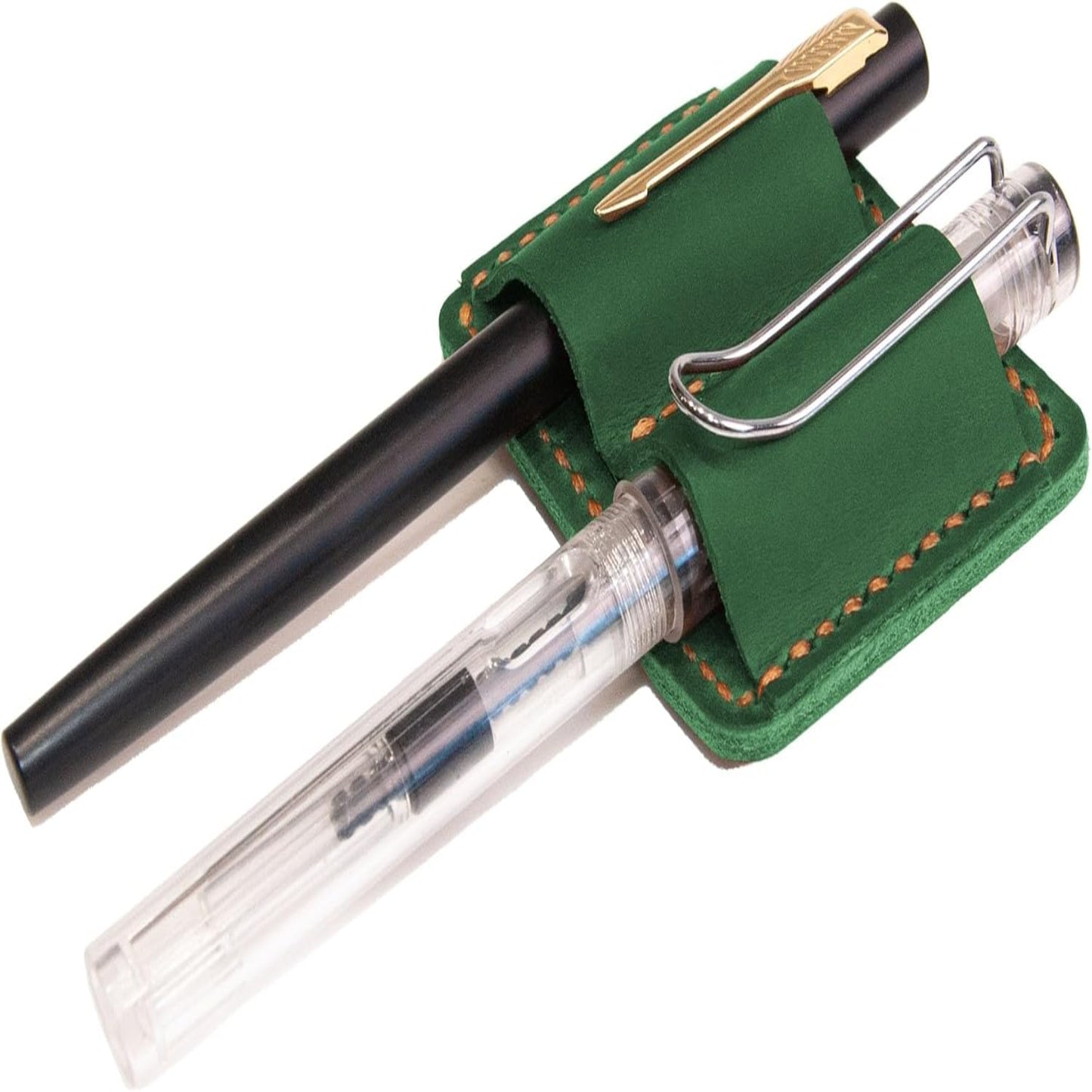 Stiftehalter Leder Doppel Schlaufe Notizbuch
