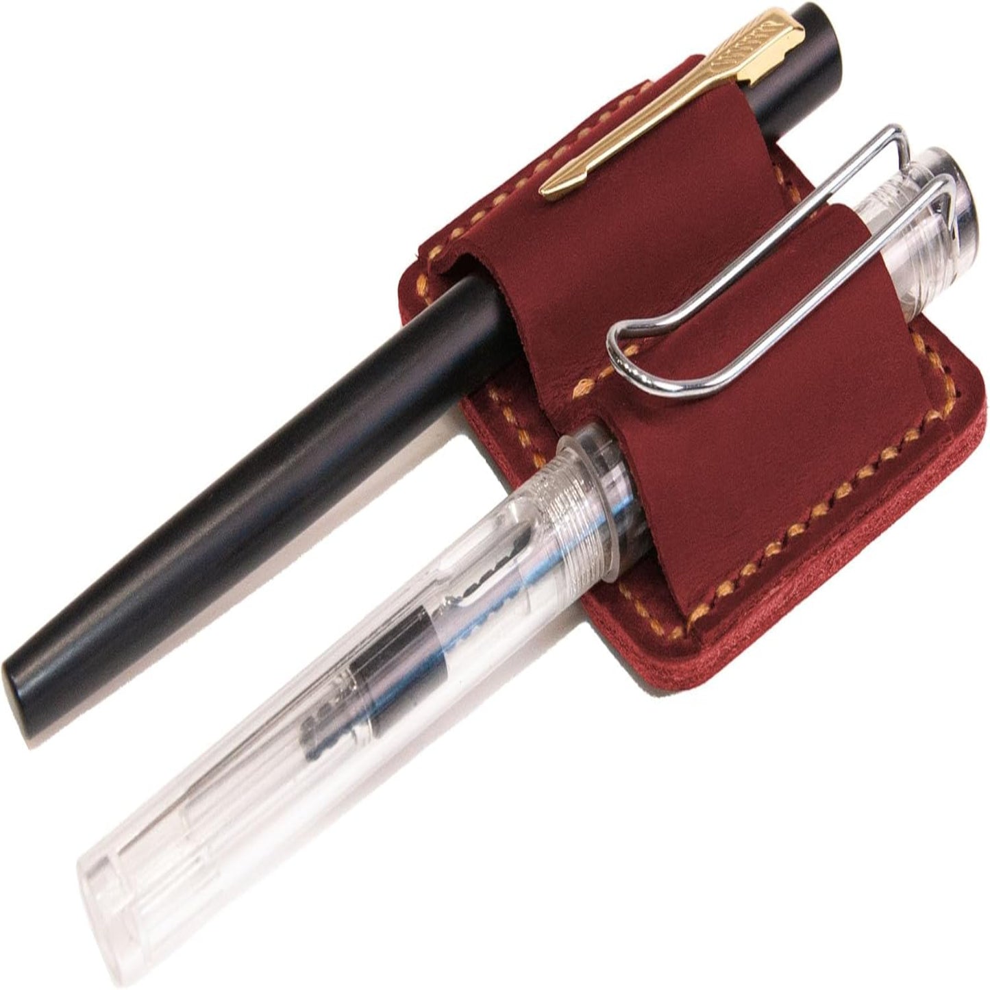 Stiftehalter Leder Doppel Schlaufe Notizbuch
