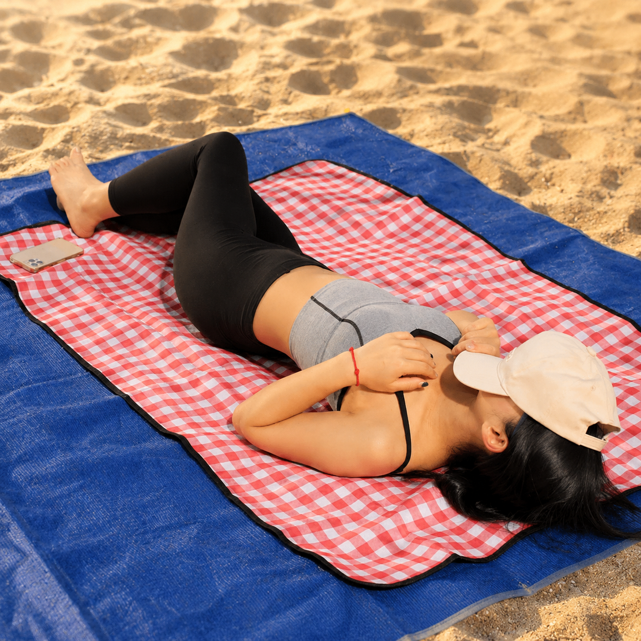 Tapis de plage Couverture de pique-nique Couverture de camping extérieure imperméable