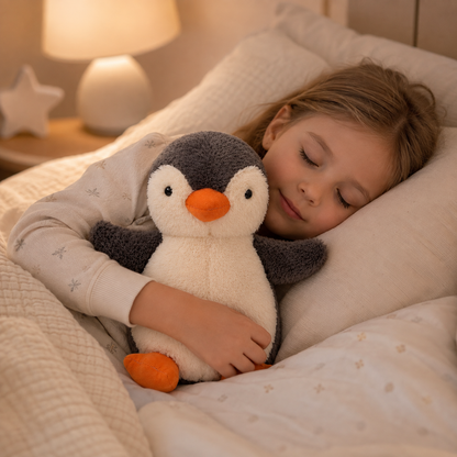 Stressabbau Plüschpinguin Kuscheltier Entspannung