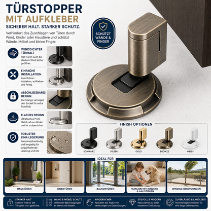 Türstopper Mit Aufkleber Für Windige Bedingungen