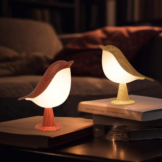 Table lamp LED rechargeable decorative lamp bird night light