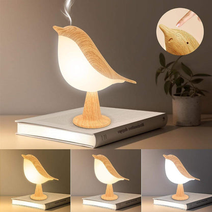 Lampe de table LED rechargeable Lampe décorative Oiseau Veilleuse