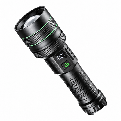 Taschenlampe Mit Digitalem Batteriestatus Und Zoom Handlich
