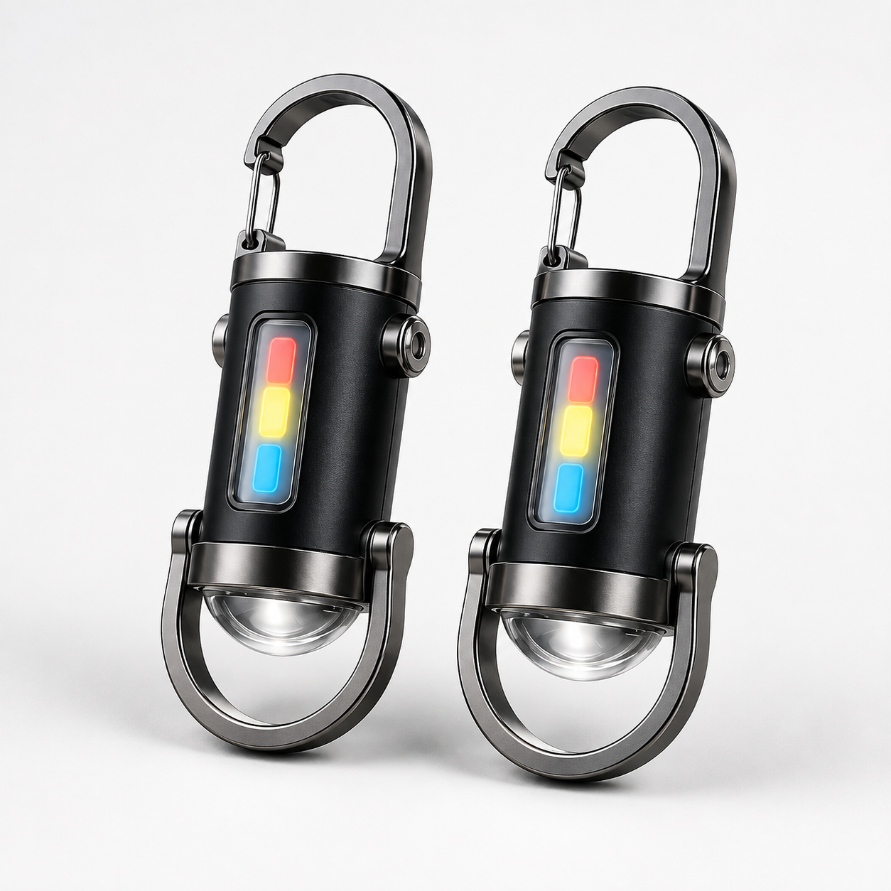 Taschenlampe Mit Stroboskoplicht Wiederaufladbar Karabiner