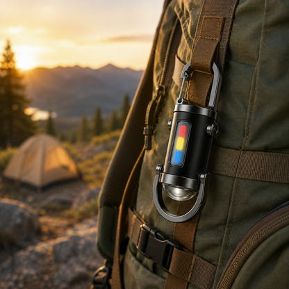 Taschenlampe Mit Stroboskoplicht Wiederaufladbar Karabiner
