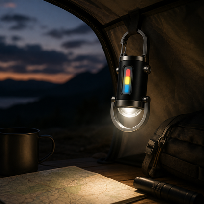 Taschenlampe Mit Stroboskoplicht Wiederaufladbar Karabiner