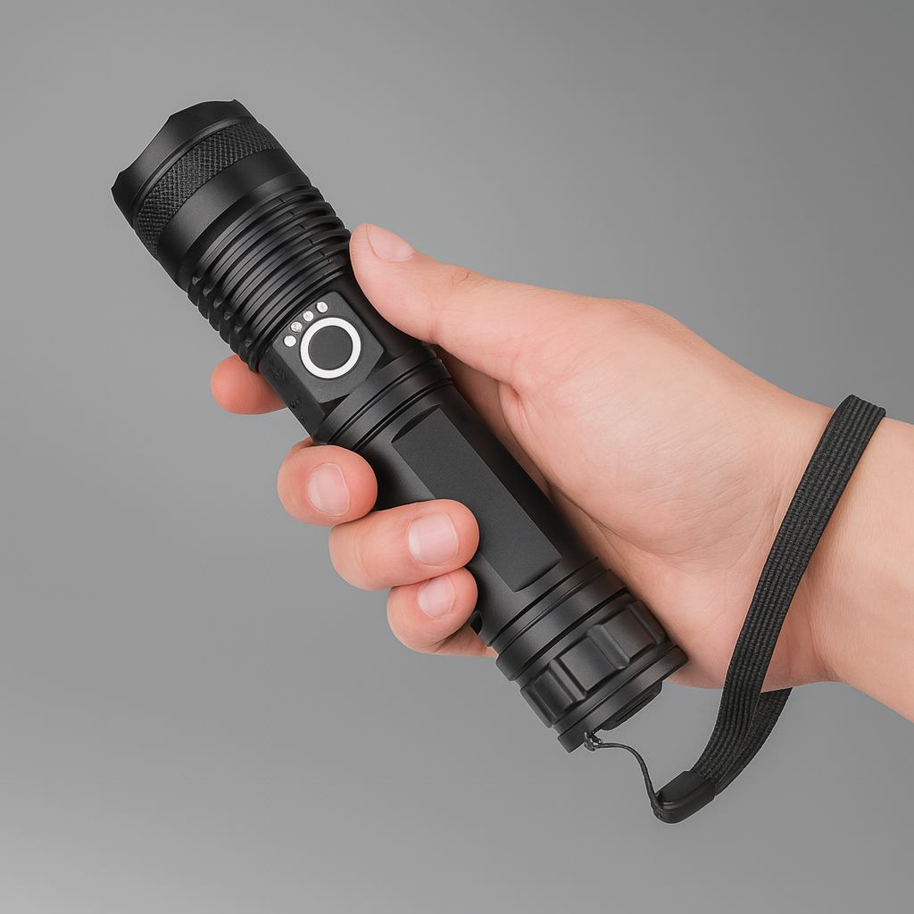 Ultrahell Taschenlampe LED Outdoor Aluminium Ultrahell Wiederaufladbar – Verodie