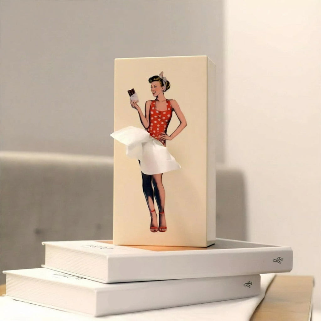 Taschentuchbox Deko Design Aufbewahrung Figur Halter5