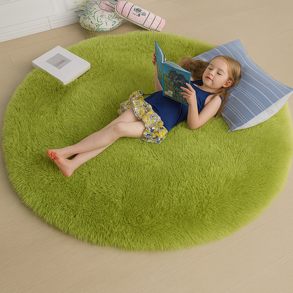 Carpet Fluffy Round Living Room Cuddle Soft Bedroom