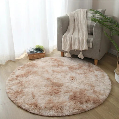 Carpet Fluffy Round Living Room Cuddle Soft Bedroom
