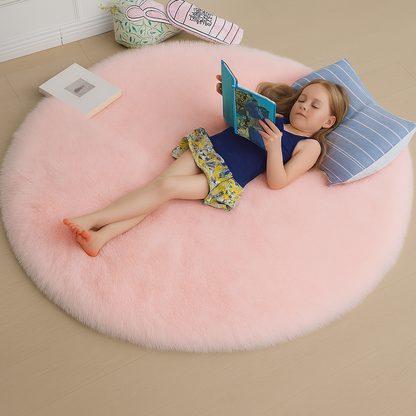 Carpet Fluffy Round Living Room Cuddle Soft Bedroom