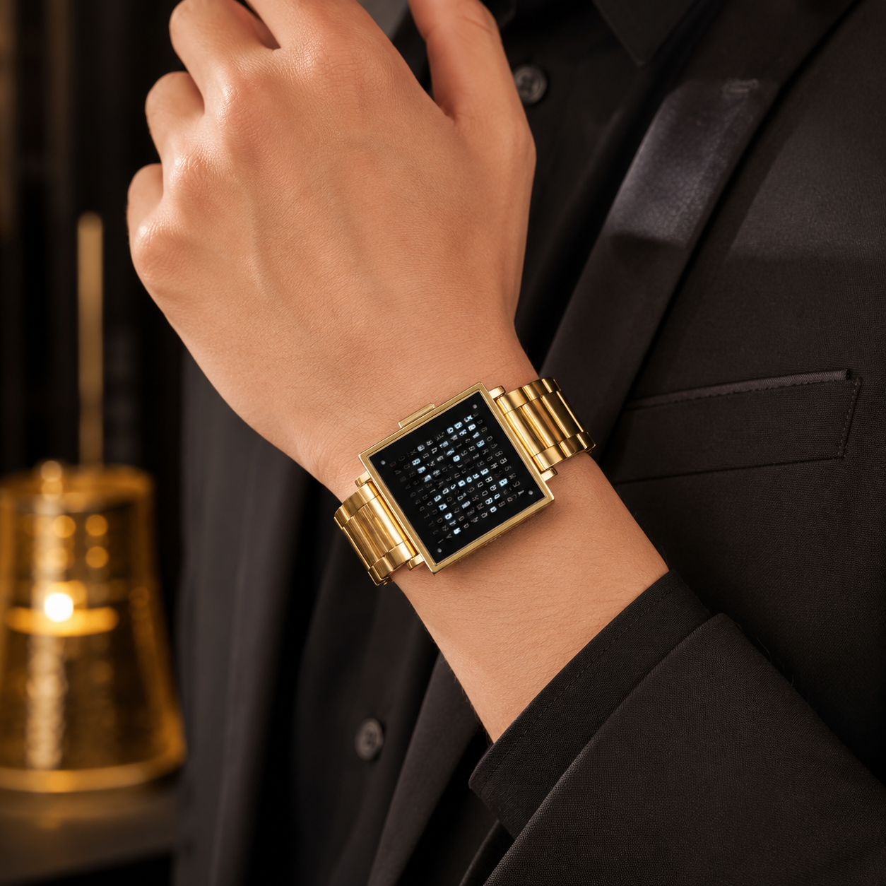 Textuelle Uhr Unisex Uhr Mit Lederarmband Moderne