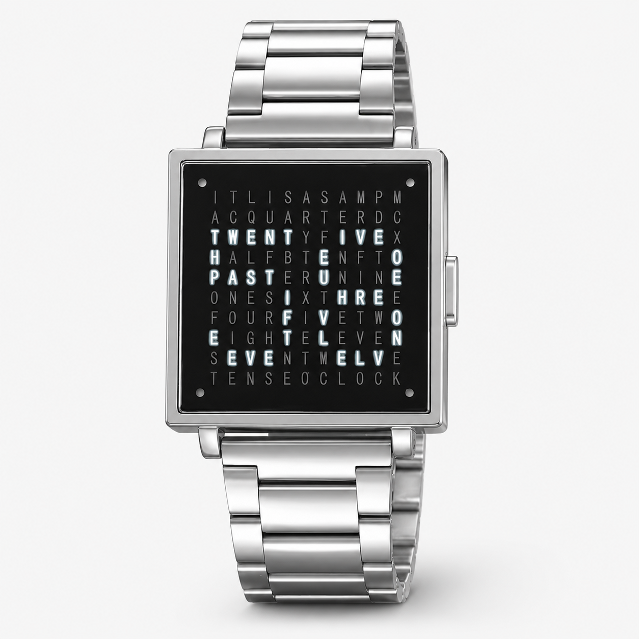 Textuelle Uhr Unisex Uhr Mit Lederarmband Moderne