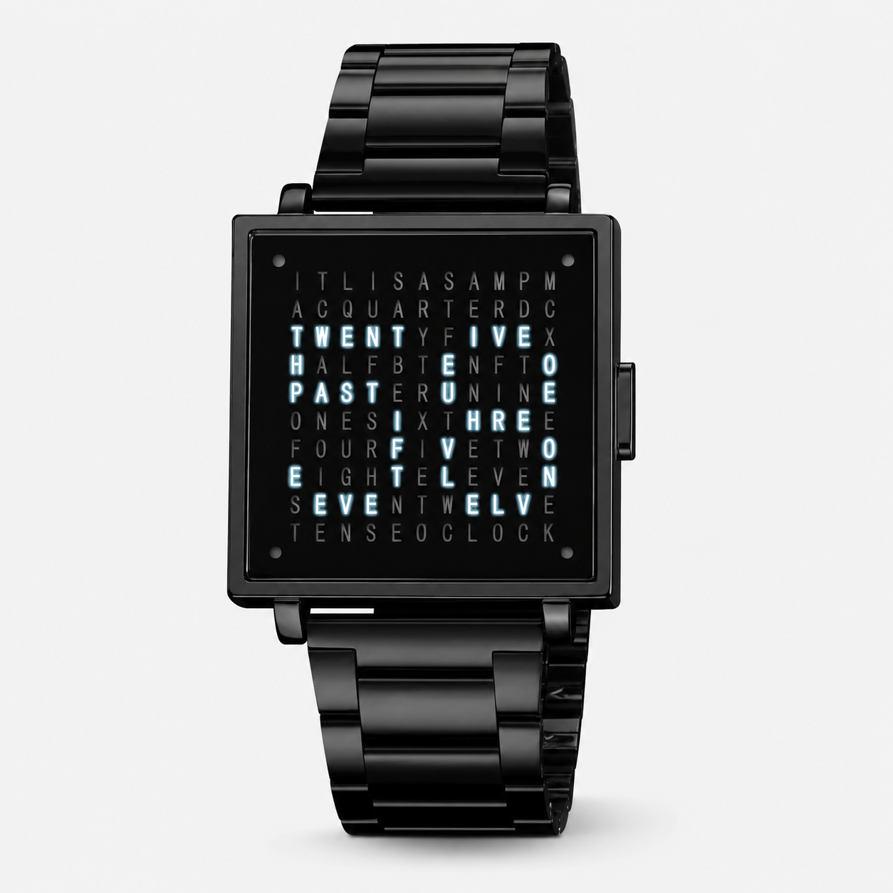 Textuelle Uhr Unisex Uhr Mit Lederarmband Moderne