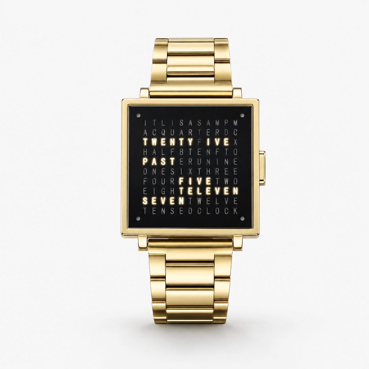 Textuelle Uhr Unisex Uhr Mit Lederarmband Moderne