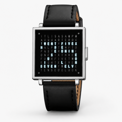 Textuelle Uhr Unisex Uhr Mit Lederarmband Moderne