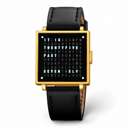 Textuelle Uhr Unisex Uhr Mit Lederarmband Moderne