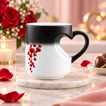 Thermochromische Tasse Für Kaffee Farbwechsel Tee Icon