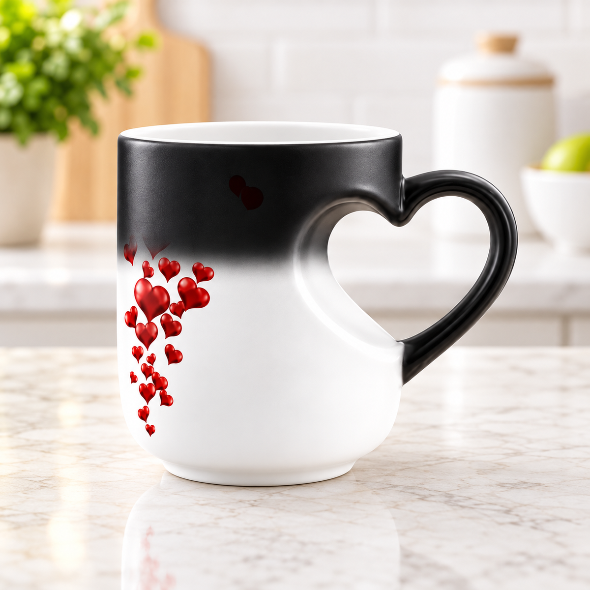 Thermochromische Tasse Für Kaffee Farbwechsel Tee Icon