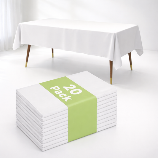 Tablecloth Disposable Plastic Rectangular Parties Outdoor