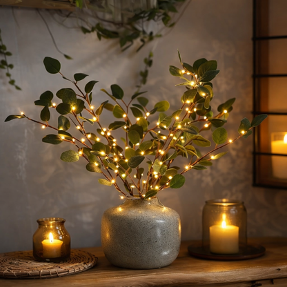 Decorazione da tavolo rami luminosi LED a batteria