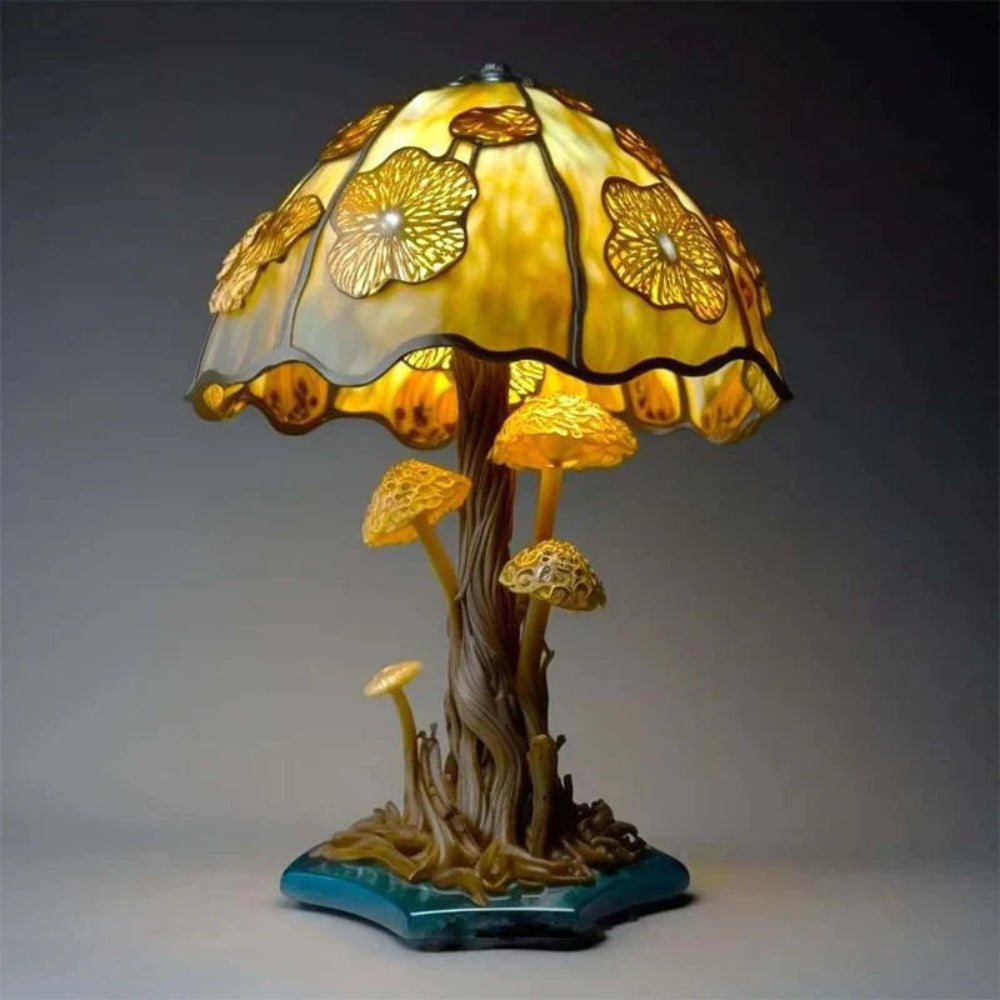 Table Lamp Mosaic Mushroom Decorative Indoor Lighting