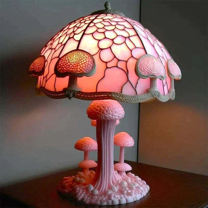 Table Lamp Mosaic Mushroom Decorative Indoor Lighting