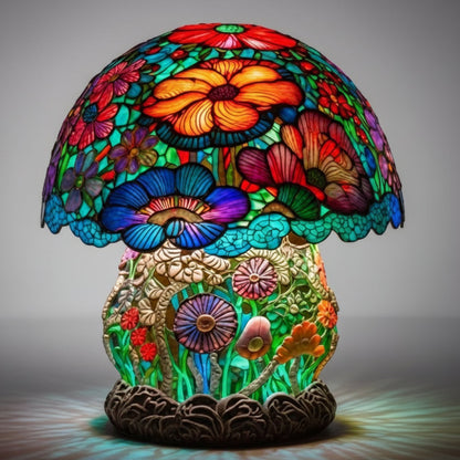 Table Lamp Mosaic Mushroom Decorative Indoor Lighting