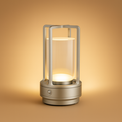 Tischlampe LED Modern Metall Design Kabellos Kristallambiente