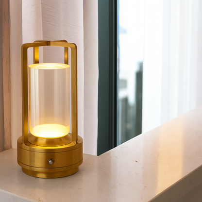 Tischlampe LED Modern Metall Design Kabellos Kristallambiente