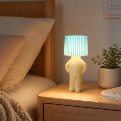 Lámpara de mesa LED moderna espiral para dormitorio, regalo