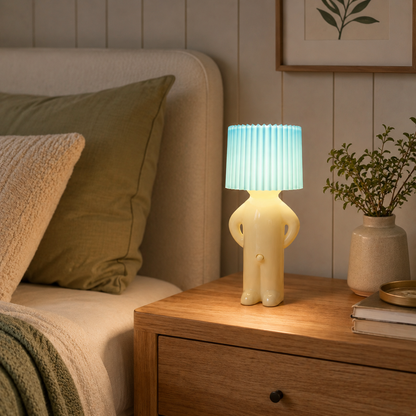 Lámpara de mesa LED moderna espiral para dormitorio, regalo