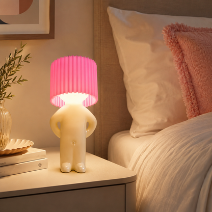Lámpara de mesa LED moderna espiral para dormitorio, regalo