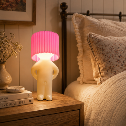 Lámpara de mesa LED moderna espiral para dormitorio, regalo