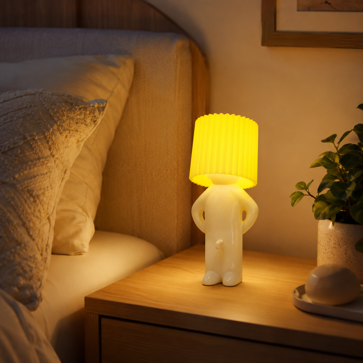 Lámpara de mesa LED moderna espiral para dormitorio, regalo