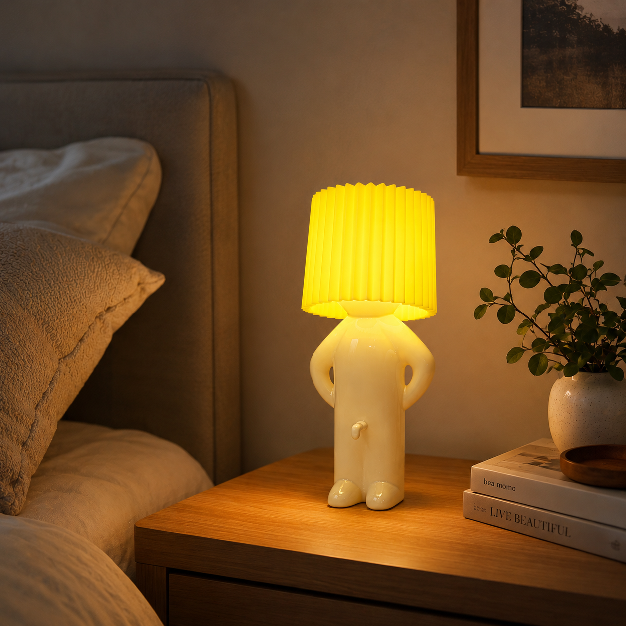 Lámpara de mesa LED moderna espiral para dormitorio, regalo