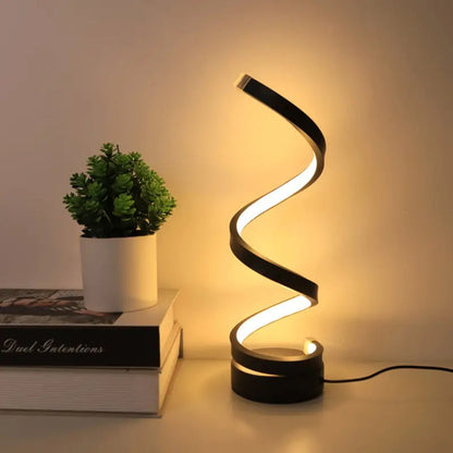 Tischlampe Modern LED Dekolampe Spiral Design Dimmbar